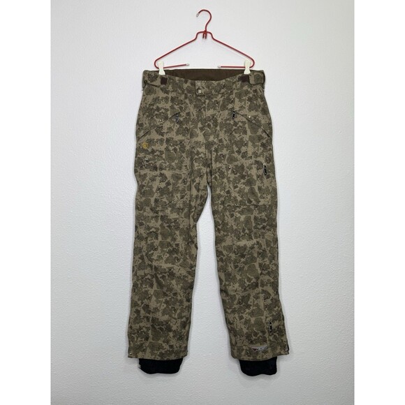 Rare Columbia Mens Camo Convert Velocity Ski Snowboard Pants Omni Tech L Pockets - Picture 1 of 16